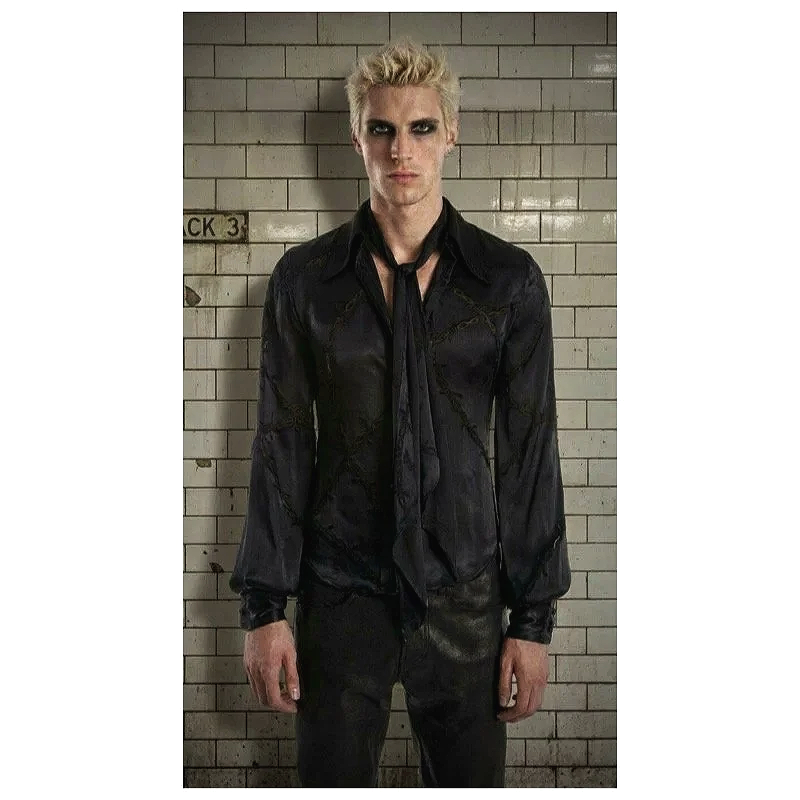 PUSSY BOWTIE | UNISEX SLIM FIT SHIRT | BARBED WIRE