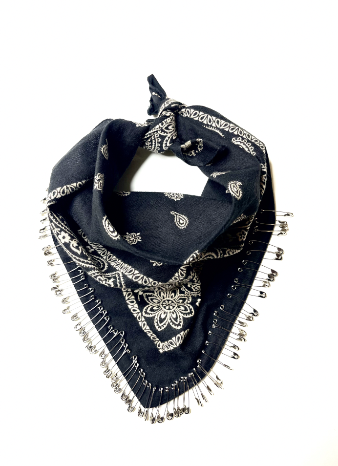 BANDIT VINTAGE BLACK BANDANA