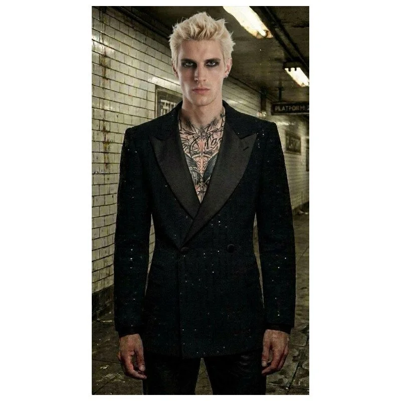 SMOKING TUX  | UNISEX JACKET | BARBED WIRE PIN STRIPE