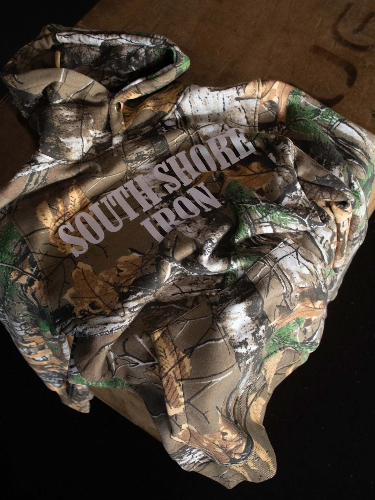 Fresh Camo drop 🔥

South Shore Iron merch is here! Available now - grab yours before it&rsquo;s gone!