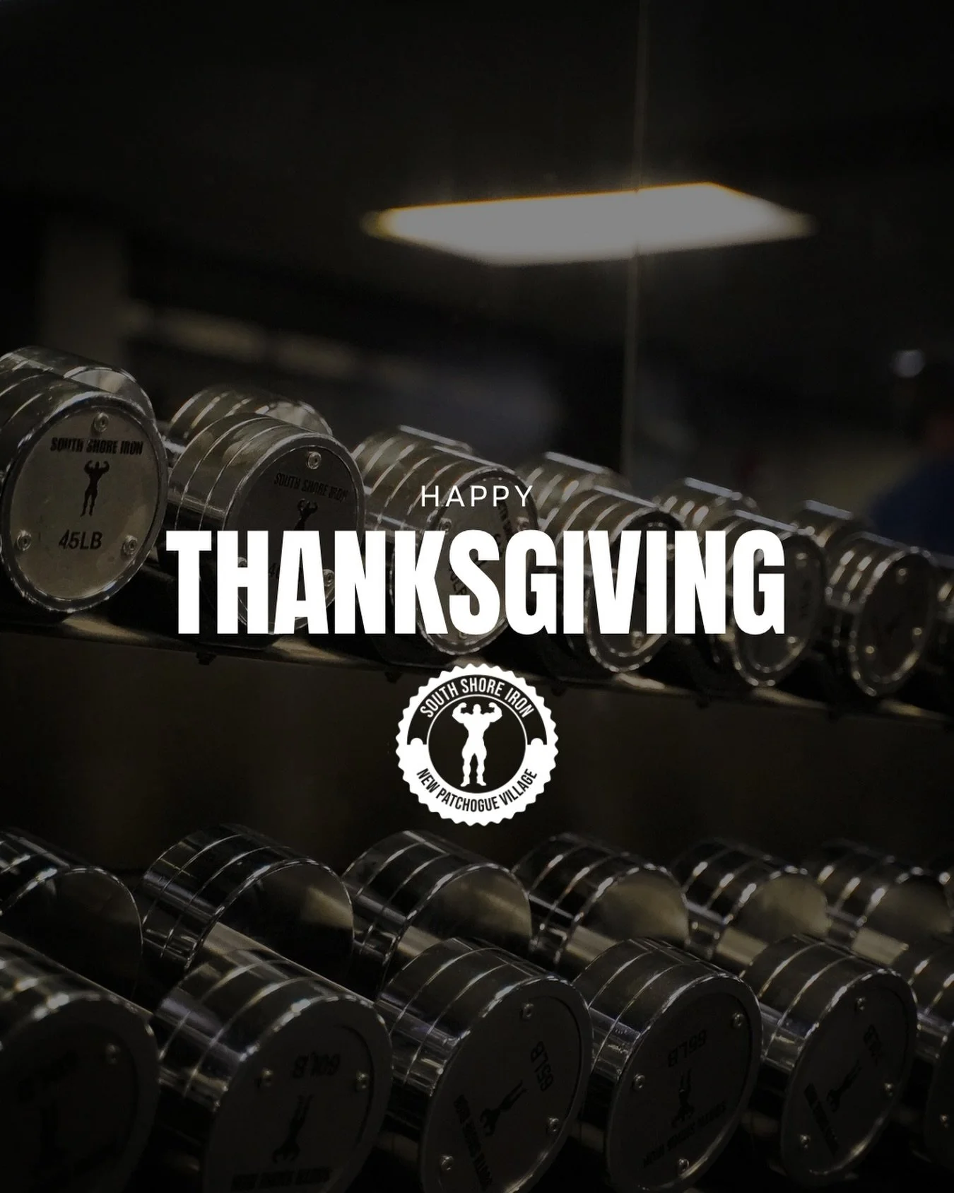 Happy Thanksgiving from South Shore Iron! 💪🦃

We&rsquo;re open until 2 PM today - come get your lift in before the festivities begin!