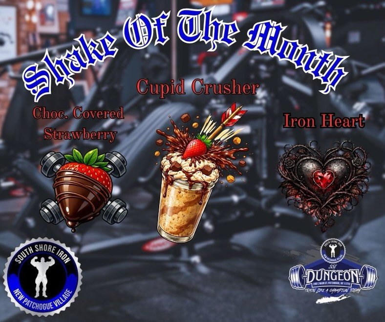 February &ldquo;Shake Of The Month&rdquo; options.
Vote for which Shake you want to see featured. #southshoreiron #ssicommunity #axeandsledge #axeandsledgesupplements