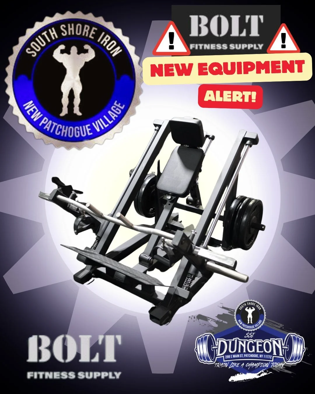 New weapon just landed @SouthShoreIron

The Brute Smith Bent Over Row by @boltfitnesssupply is officially on the floor.

✔ Adjustable seat &mdash; dial in your height so your setup is locked every set.
✔ Multiple grip options &mdash; wide, neutral, c