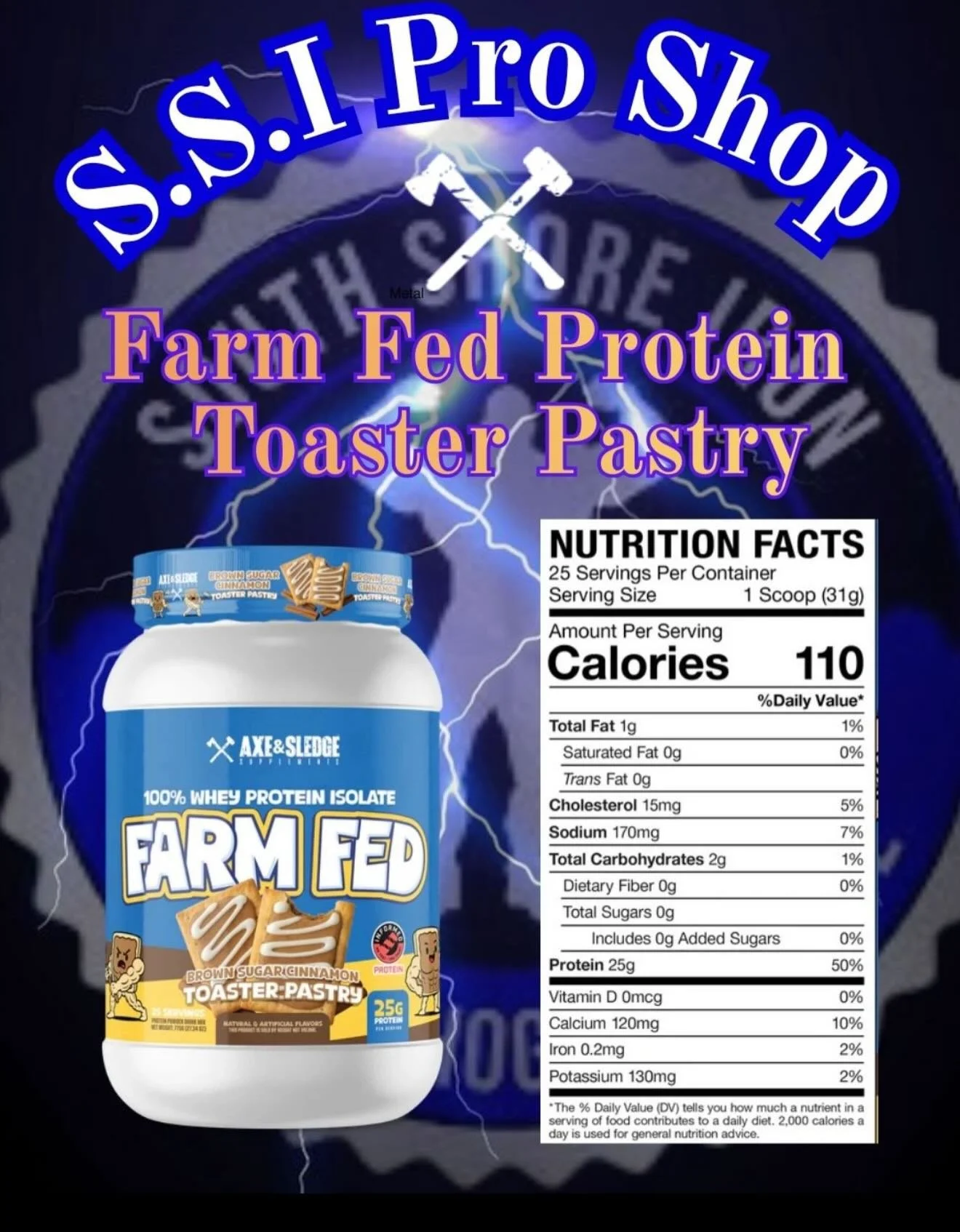 PROSHOP PRODUCT SPOTLIGHT

FARM FED PROTEIN
Premium whey protein built for recovery, muscle growth, and everyday performance. Smooth mixing, easy digestion, and high-quality protein to keep you fueled and rebuilding after every session.

Key Features