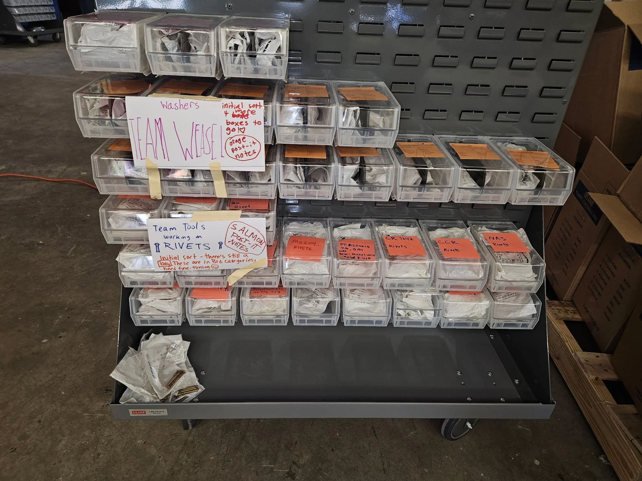 Genuine Aircraft Hardware Helps Stock Our Parts Racks