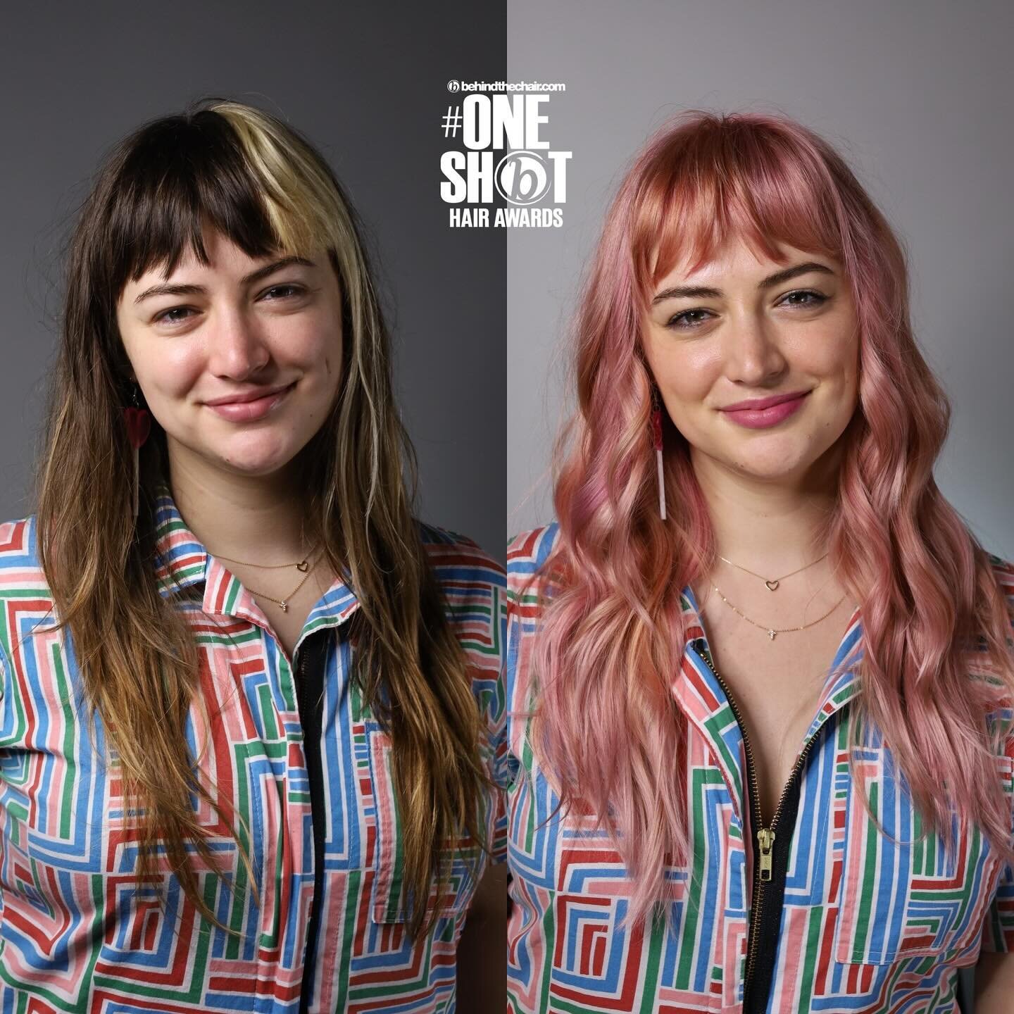 This peachy pink transformation was one of my longest days behind the chair all year! I love how much this color brightens her complexion. 

Alas, many of my guests enjoy color transformations and her hair doesn&rsquo;t look like this anymore 🤪

Col
