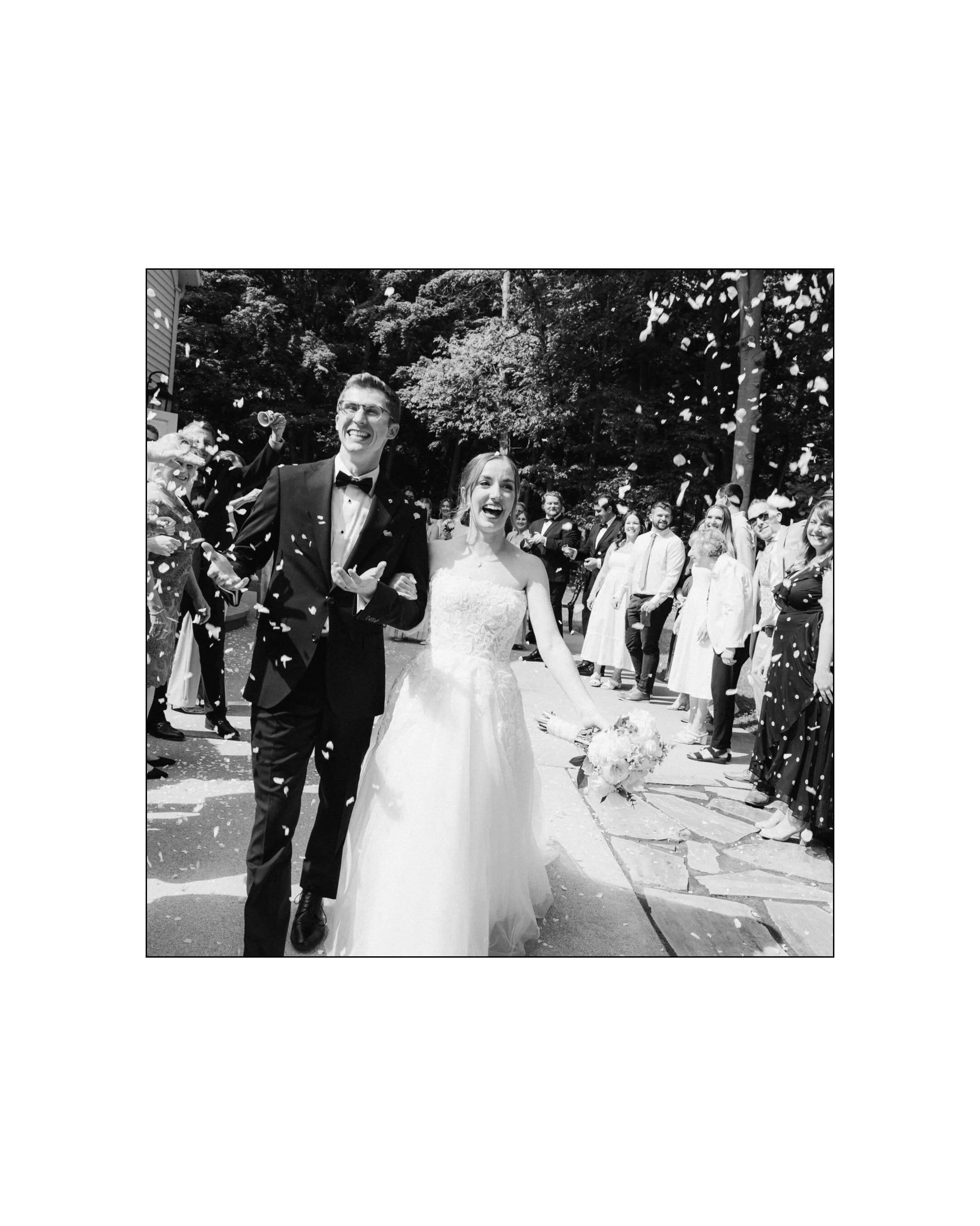 Memories you can *feel*. 

____

All black &amp; white, mix of film &amp; digital. 

Vendors:
Venue // @themorrisestate 
Photo // @palomahavlikphoto 
Second Shooter // @darraghgphotos 
Florals // from their garden 🤍
Veil // from her mom 
Dress // Th
