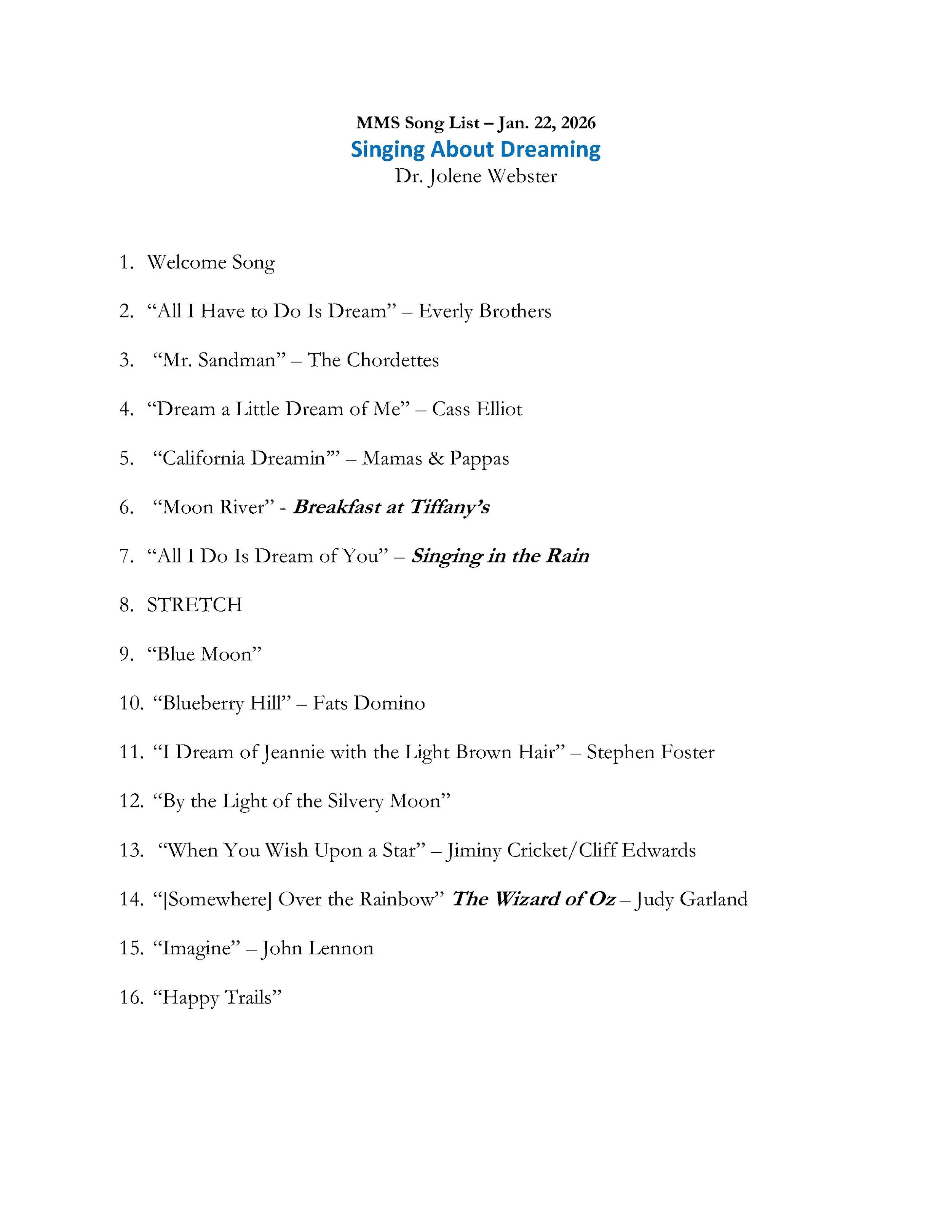 20260122-Singing about Dreaming