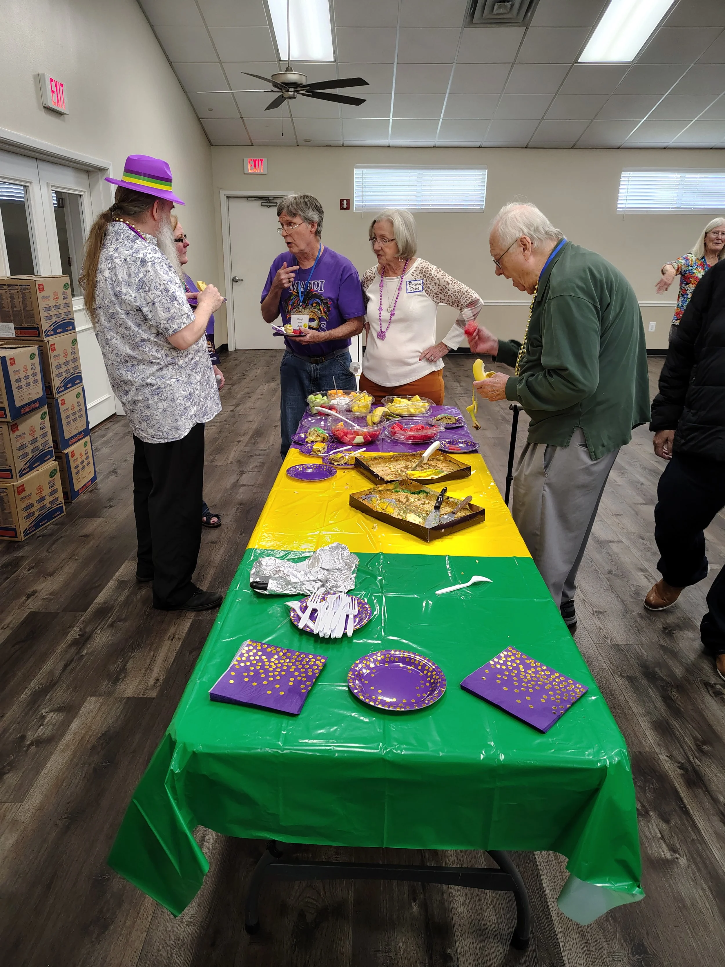 20260219 - Sharing King cake and fruit