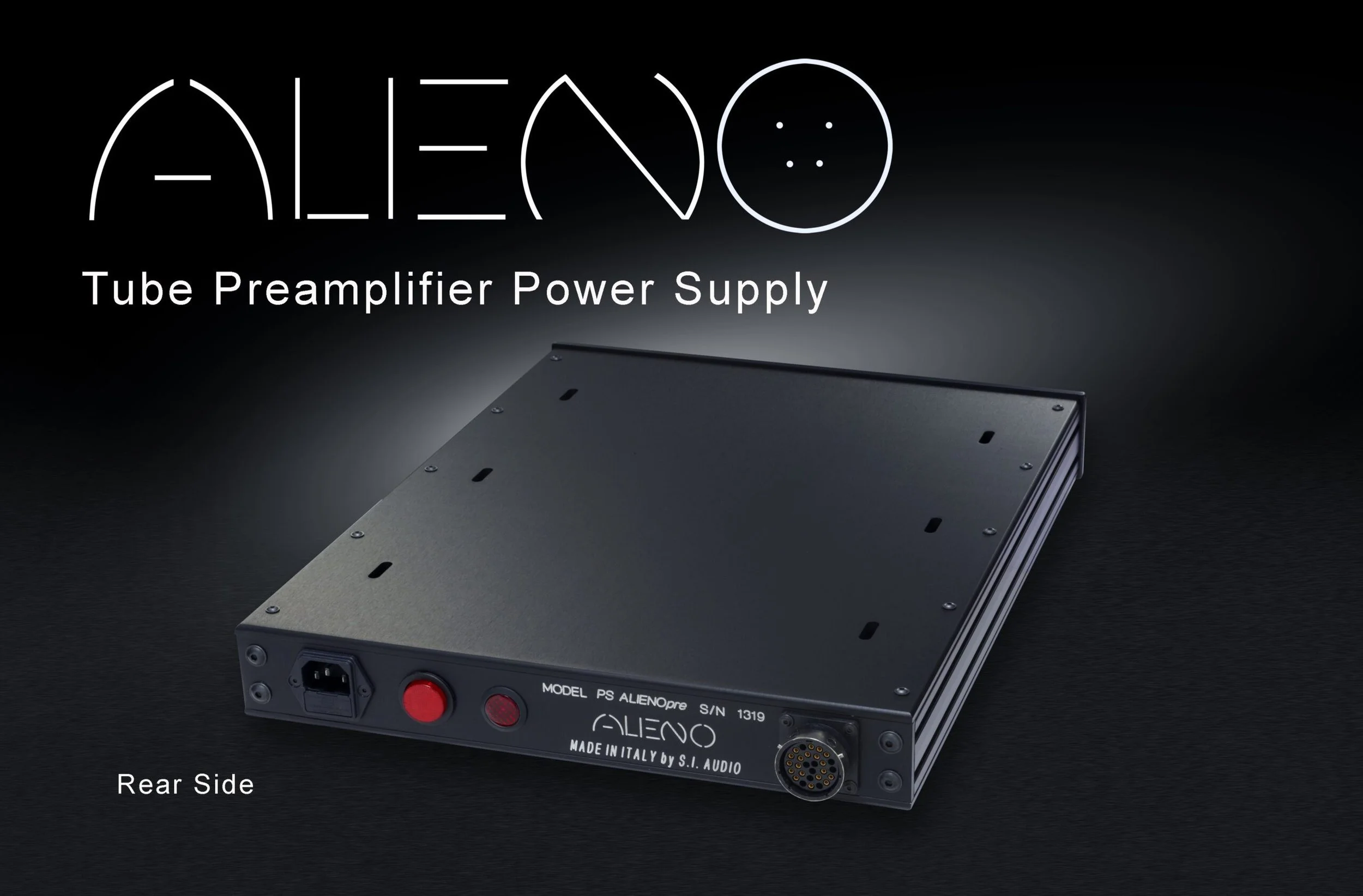 Alieno Preamplifier Power Supply Rear Side