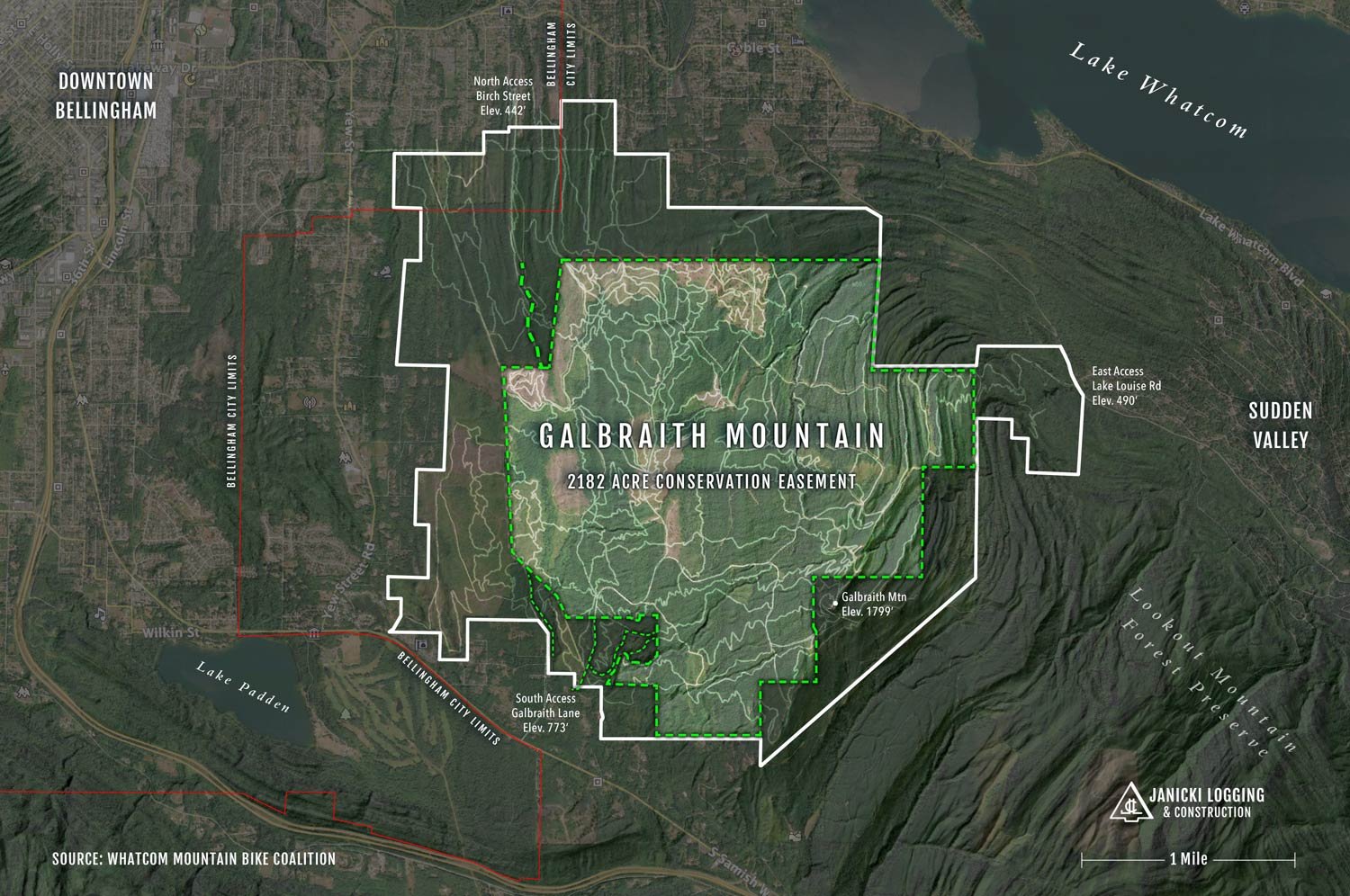 2,182-Acre Conservation Easement Boundary