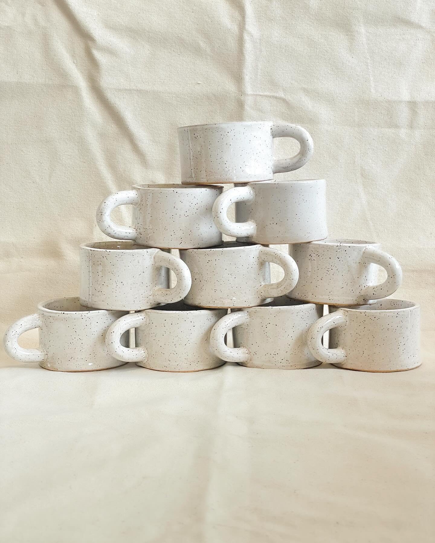 Sweet simple mugs off to their new home today. 
#mug #coffeemug #teacup #simple #handmade #clay #pottery
