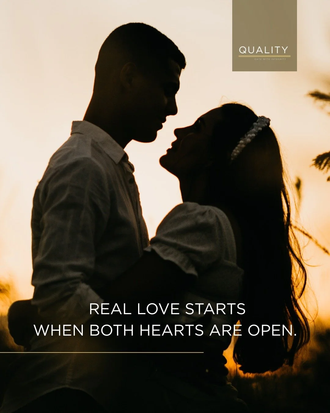Real love can’t be forced. It flows when two people meet with openness, ready to be seen, ready to listen, ready to grow.
At Quality, we help you create space for those kinds of connections.
Become a member and start building something meanin