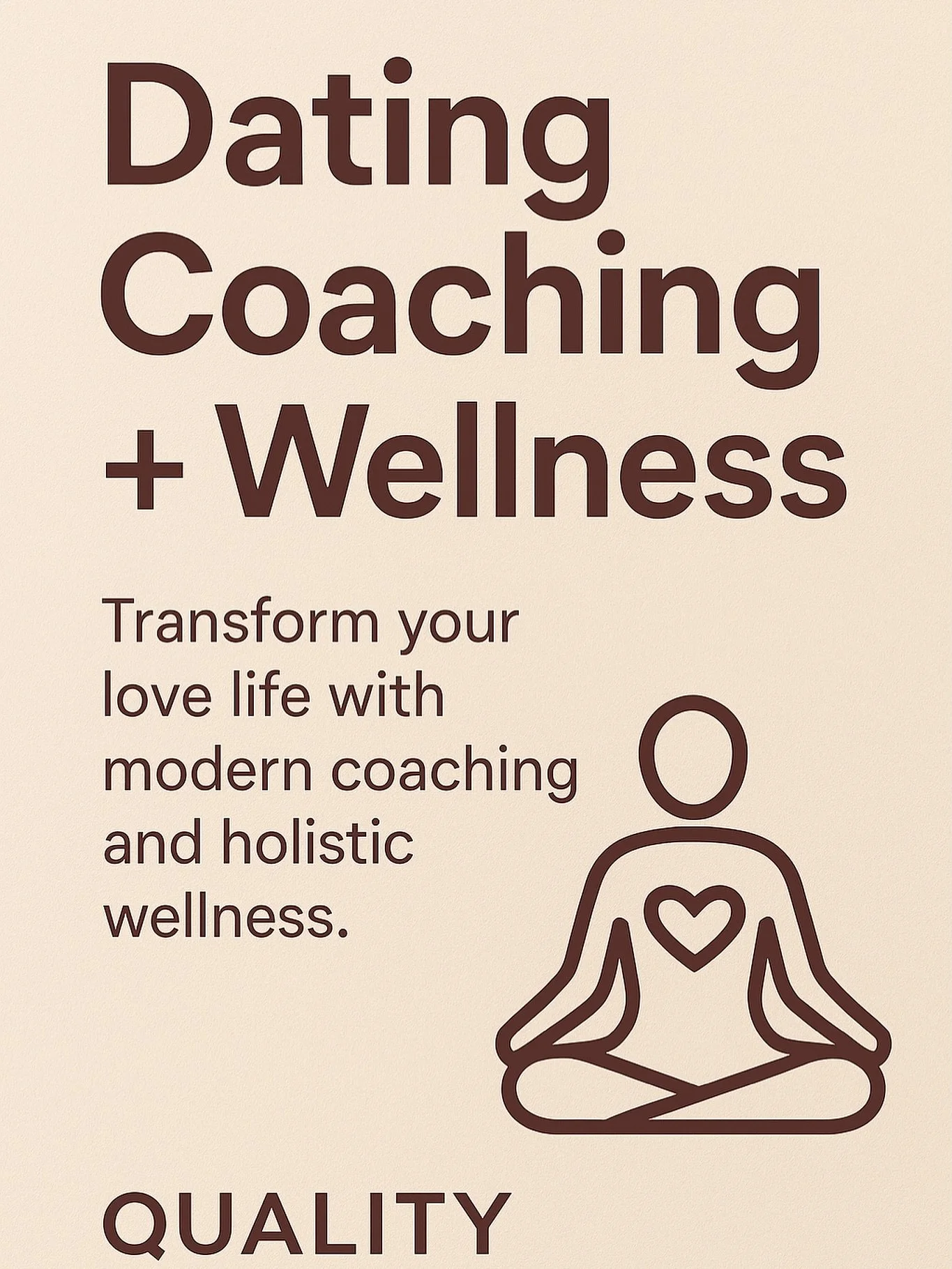 ✨ Dating Wellness Coaching ✨
Because the quality of your relationships reflects the quality of your relationship with yourself.
Dating today can feel overwhelming: apps, ghosting, endless swipes, and misaligned connections. But real, lasting love i