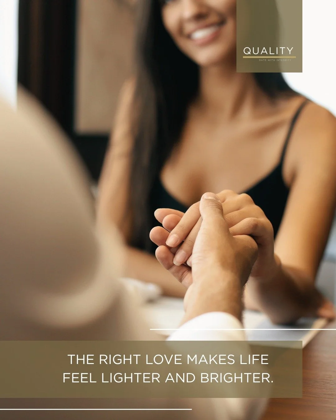The right love doesn&rsquo;t weigh you down, it lifts you.

It makes life feel easier, warmer, and full of possibility. When love is aligned, everything flows.

Join us at QUALITY where real connection begins.

#QualityDating #DateWithIntegrity #Dati