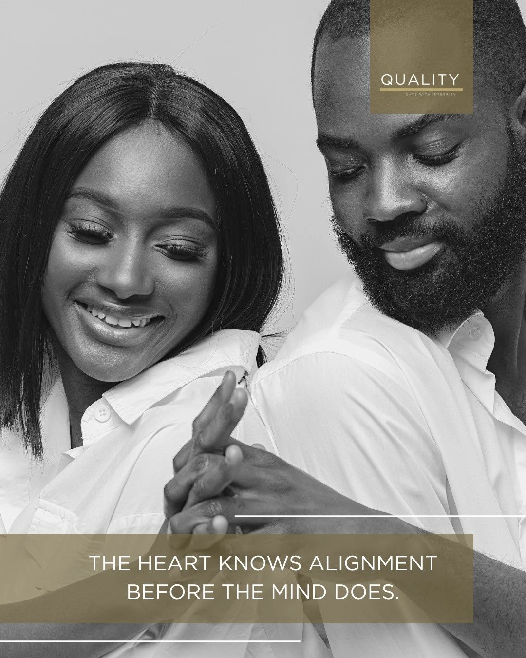 The heart feels what&rsquo;s right before the mind can reason it. It&rsquo;s that moment of peace, the kind that doesn&rsquo;t need convincing.

Follow where your heart feels at home.
Join QUALITY and meet love that aligns.

#QualityDating #SecureAtt