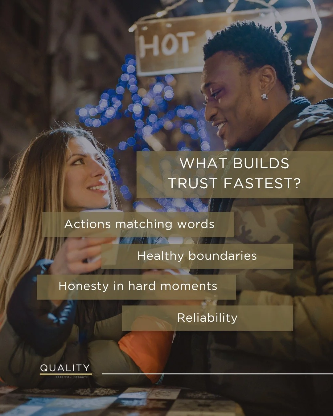 Trust grows quickly when actions match words.

When someone does what they say,
when reliability becomes effortless,
when you feel safe being your full self,
that&rsquo;s when the connection strengthens fast.

Share your thoughts: What builds trust f