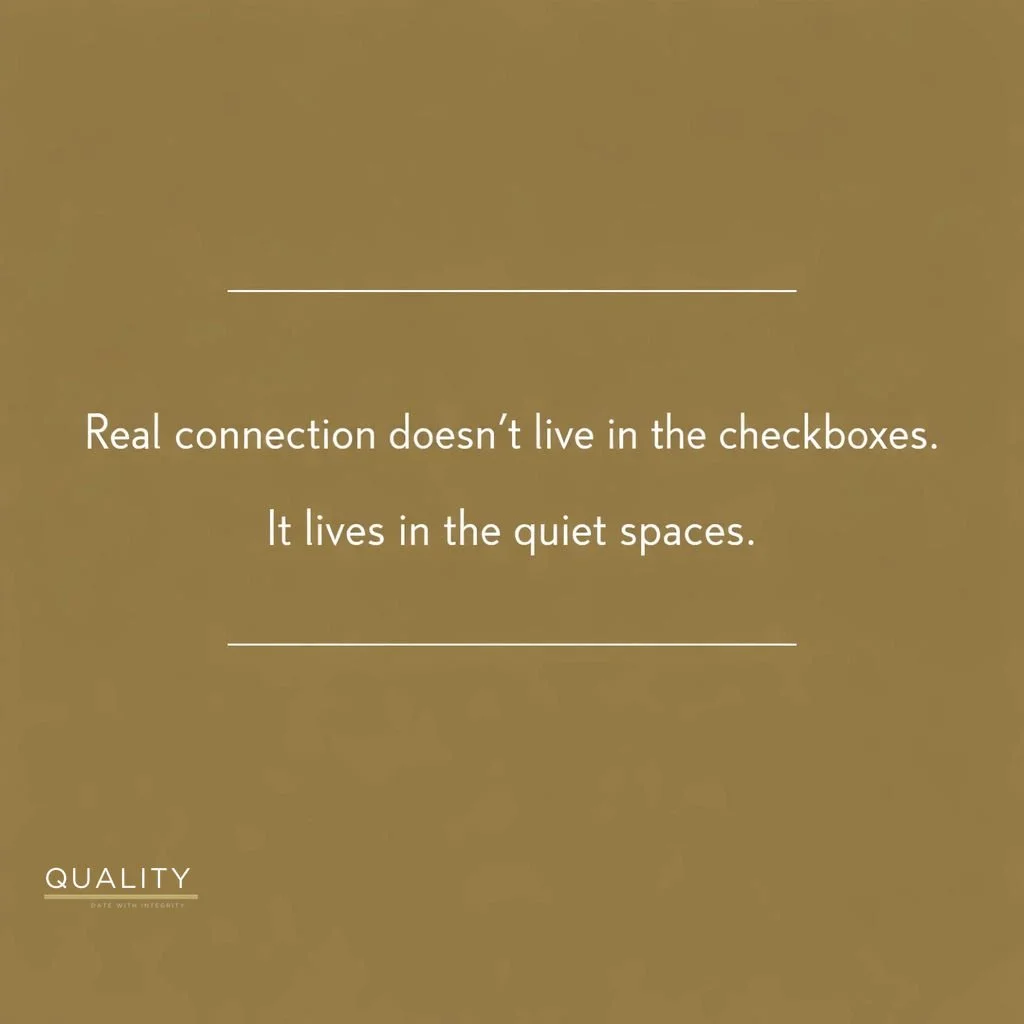 In your career, you&rsquo;ve mastered the art of the "vet." You analyze, you filter, and you check boxes. It&rsquo;s what made you successful. But in the search for a partner, that same strategy often becomes a cage.

We often talk about fi