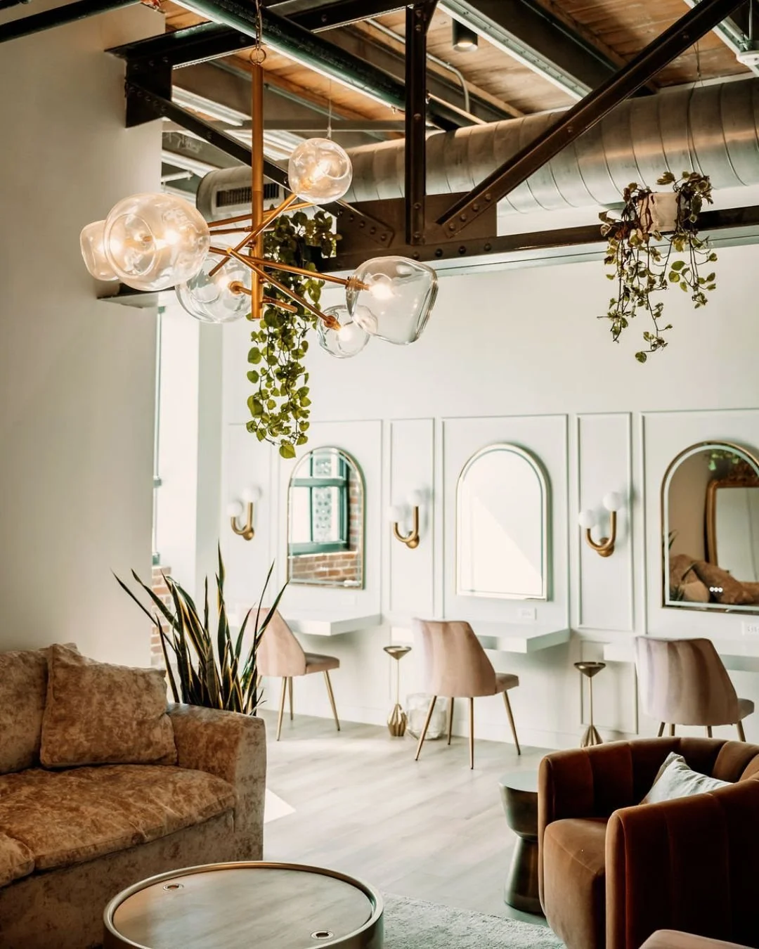 A look inside one of our bespoke suites. 🕊️✨

High ceilings, natural light, and plenty of space for your nearest &amp; dearest. Every detail&mdash;from the brick walls to the soft velvet chairs&mdash;was curated to be the perfect backdrop for your m