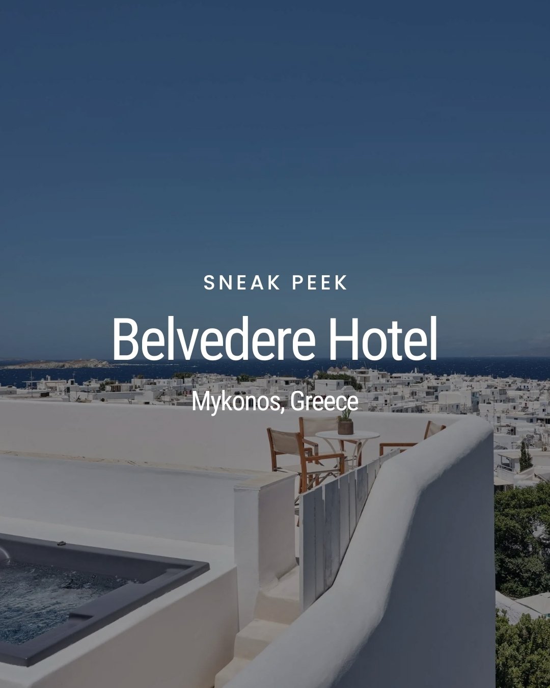 There&rsquo;s staying in Mykonos, and then there&rsquo;s staying at the Belvedere Hotel in Mykonos 👌

Belvedere gives you the best of the island without the chaos: close enough to walk to dinner, but just far enough up the hill to feel like your own
