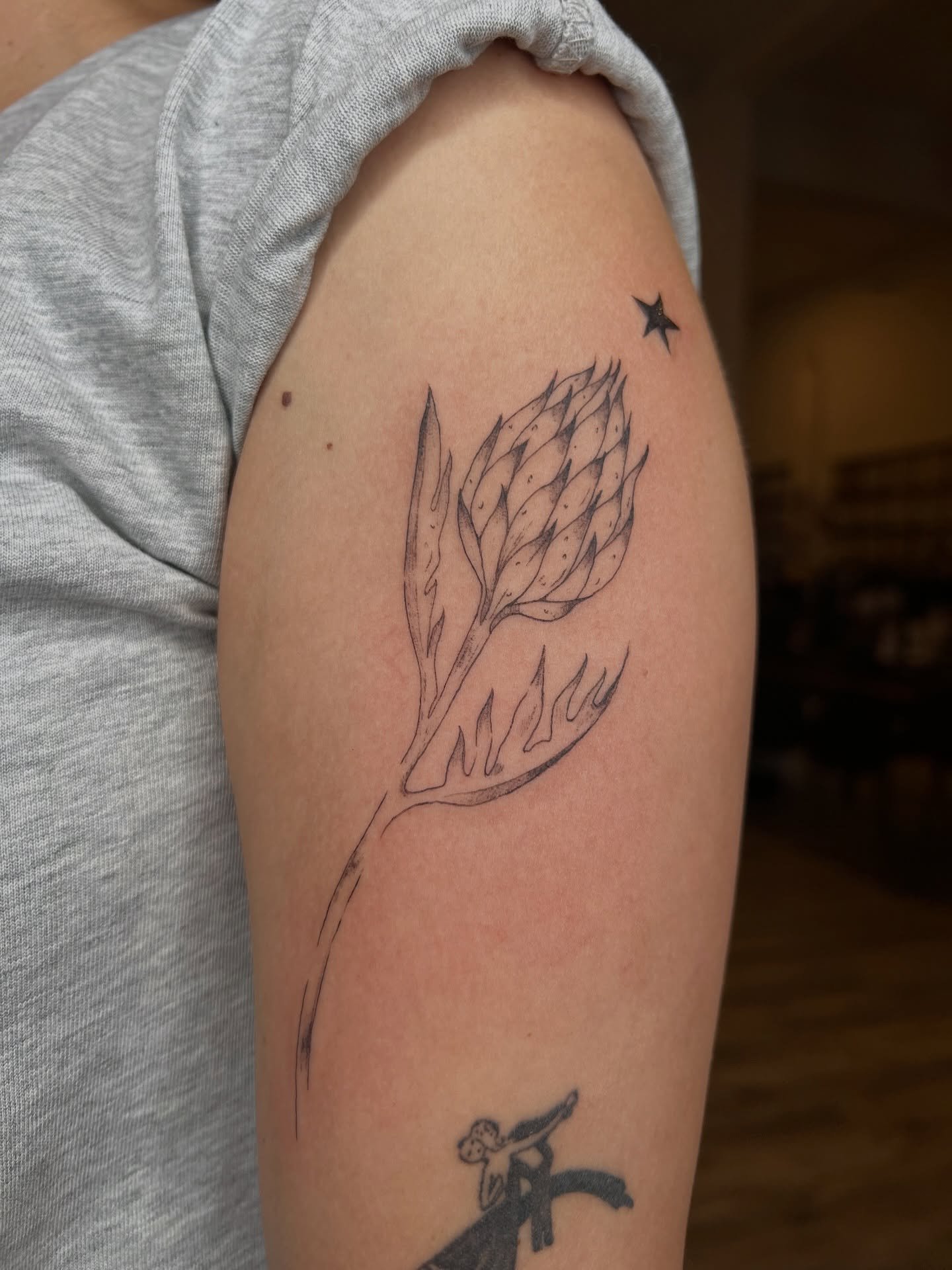 apparently artichokes are a california thing ?? that&rsquo;s news ! tysm to the sweet Skye for getting this one 🌟
-
-
-
-
#nyctattoo #tattoos #queer #bkj #fineline