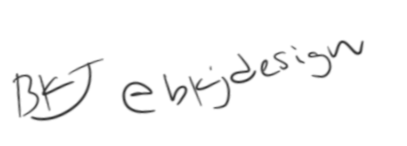 Handwritten text reading 'DJK e object design'.