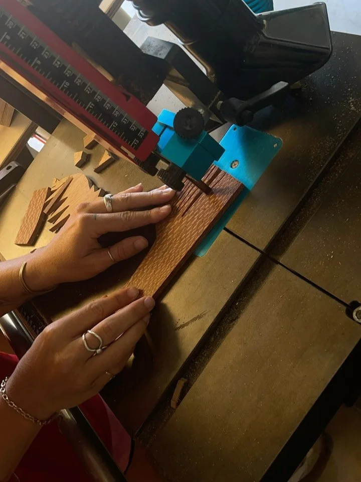 Little wood projects from my most recent visit home + video of Nonnie doing what she loves