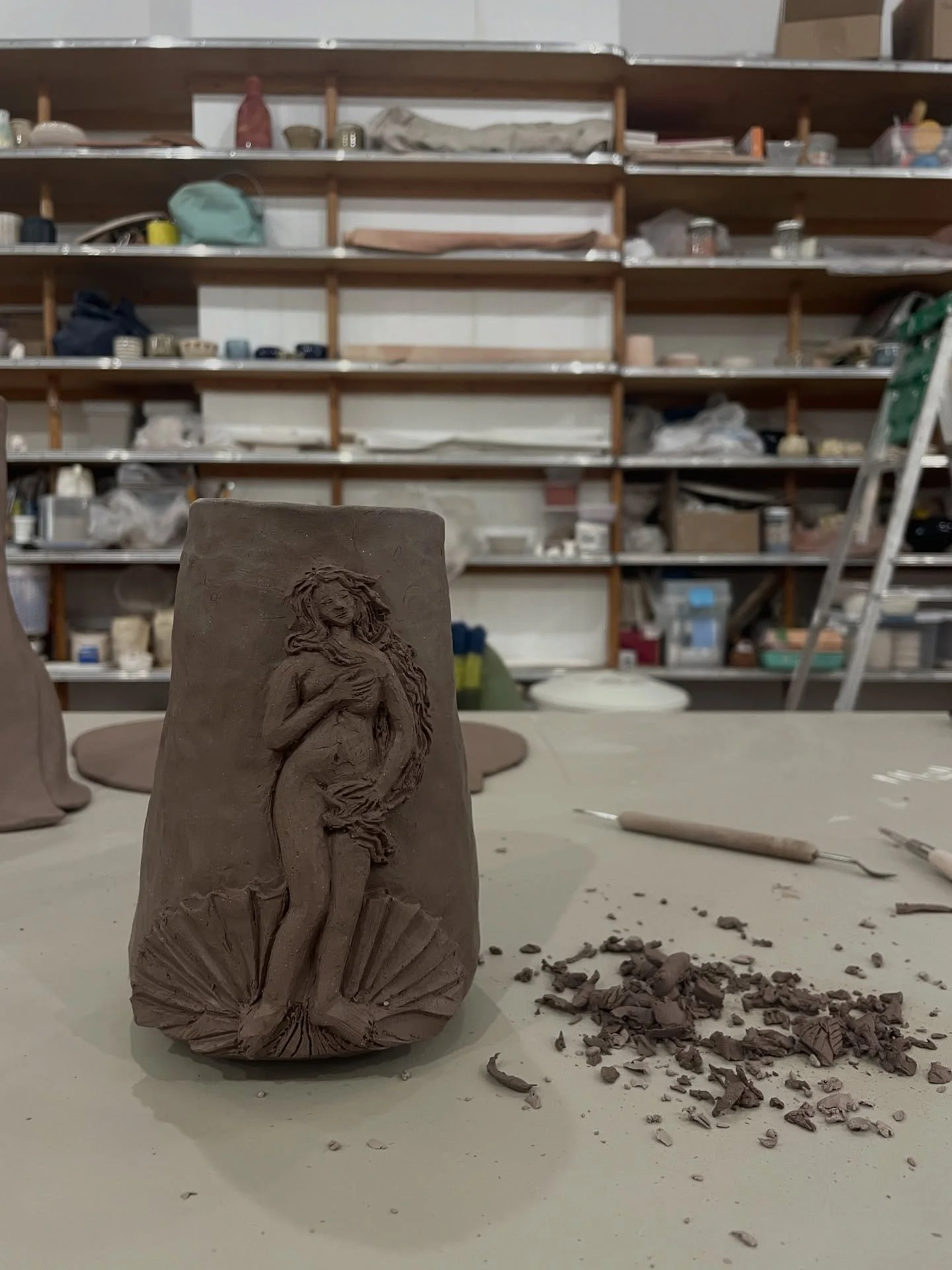 In the process of becoming a ball of clay