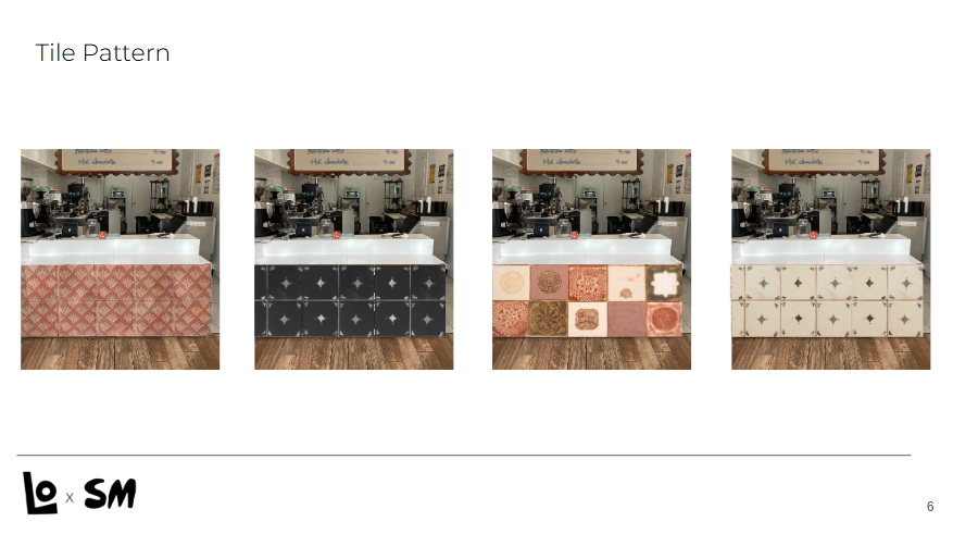 Options for hand painted tile patterns