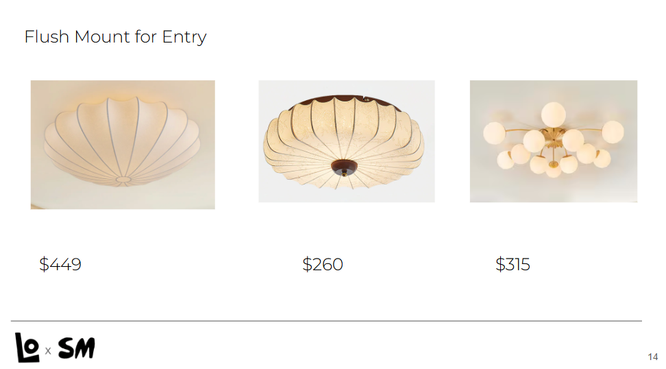 Options for lighting