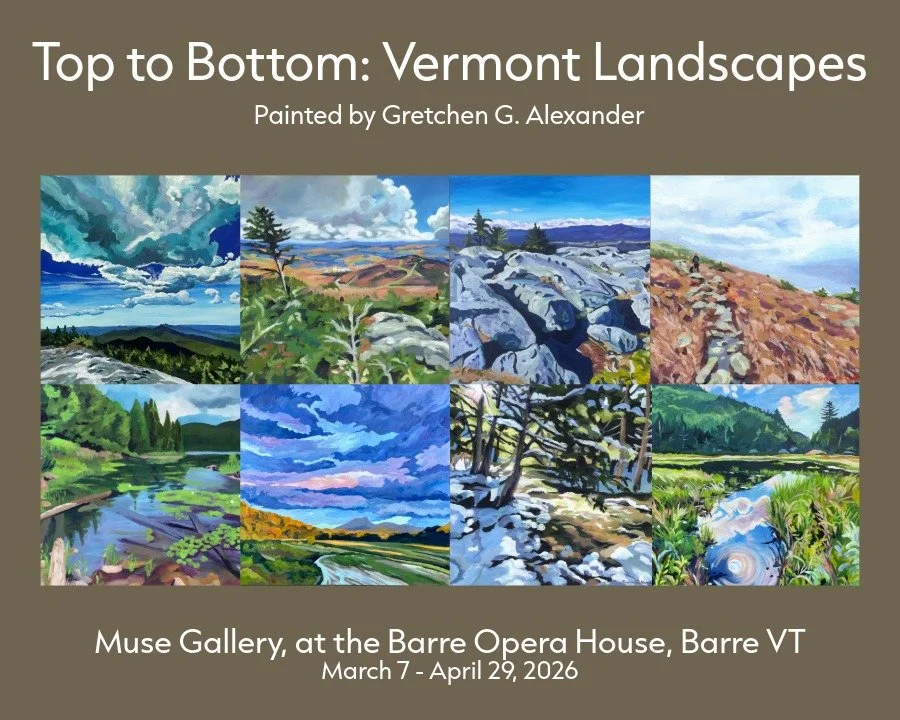 Top to Bottom: Vermont Landscape Paintings at the Muse Gallery