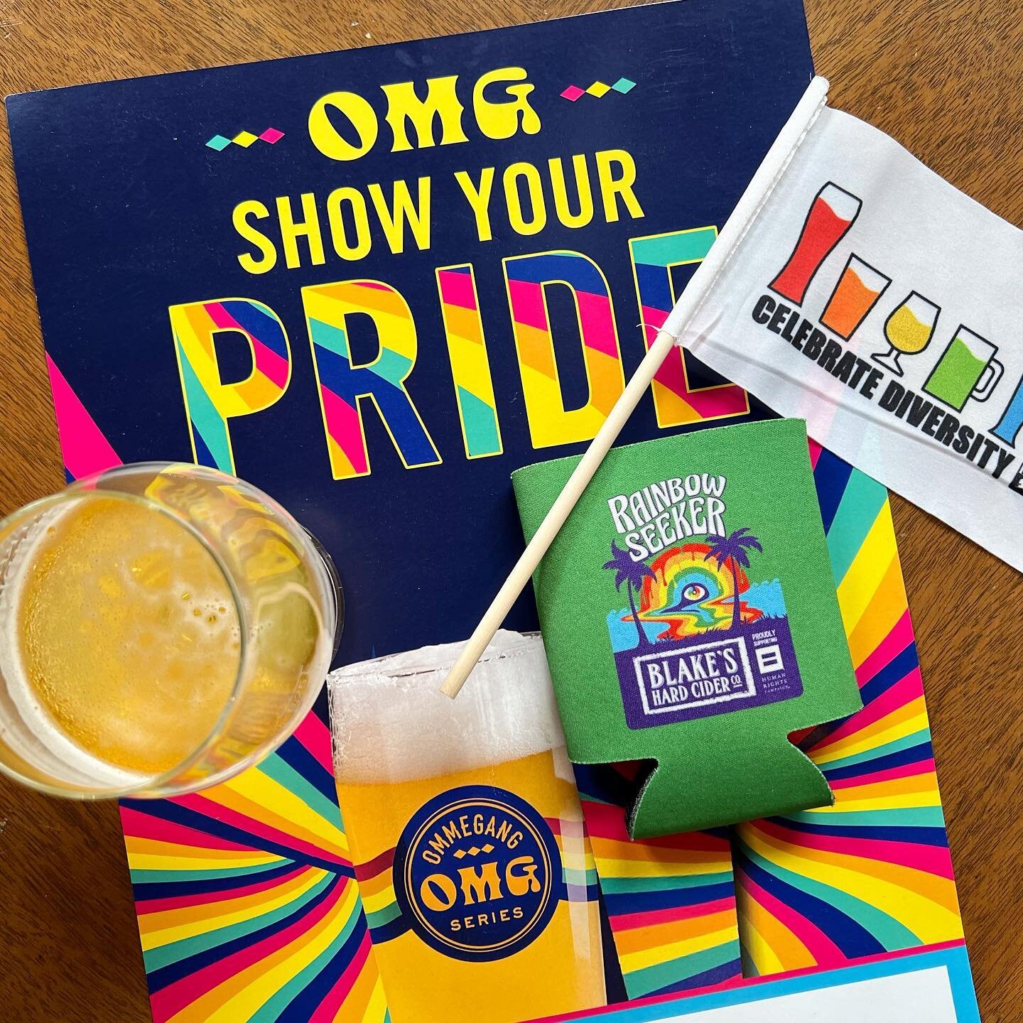 Happy Pride! 🏳️&zwj;🌈
We&rsquo;re here to help you celebrate with a cold draft beer or a glass of wine! And if you&rsquo;re headed to a party tonight we&rsquo;d love to help you find that perfect bottle or four pack for carryout! 🙌

Free #pride🌈 