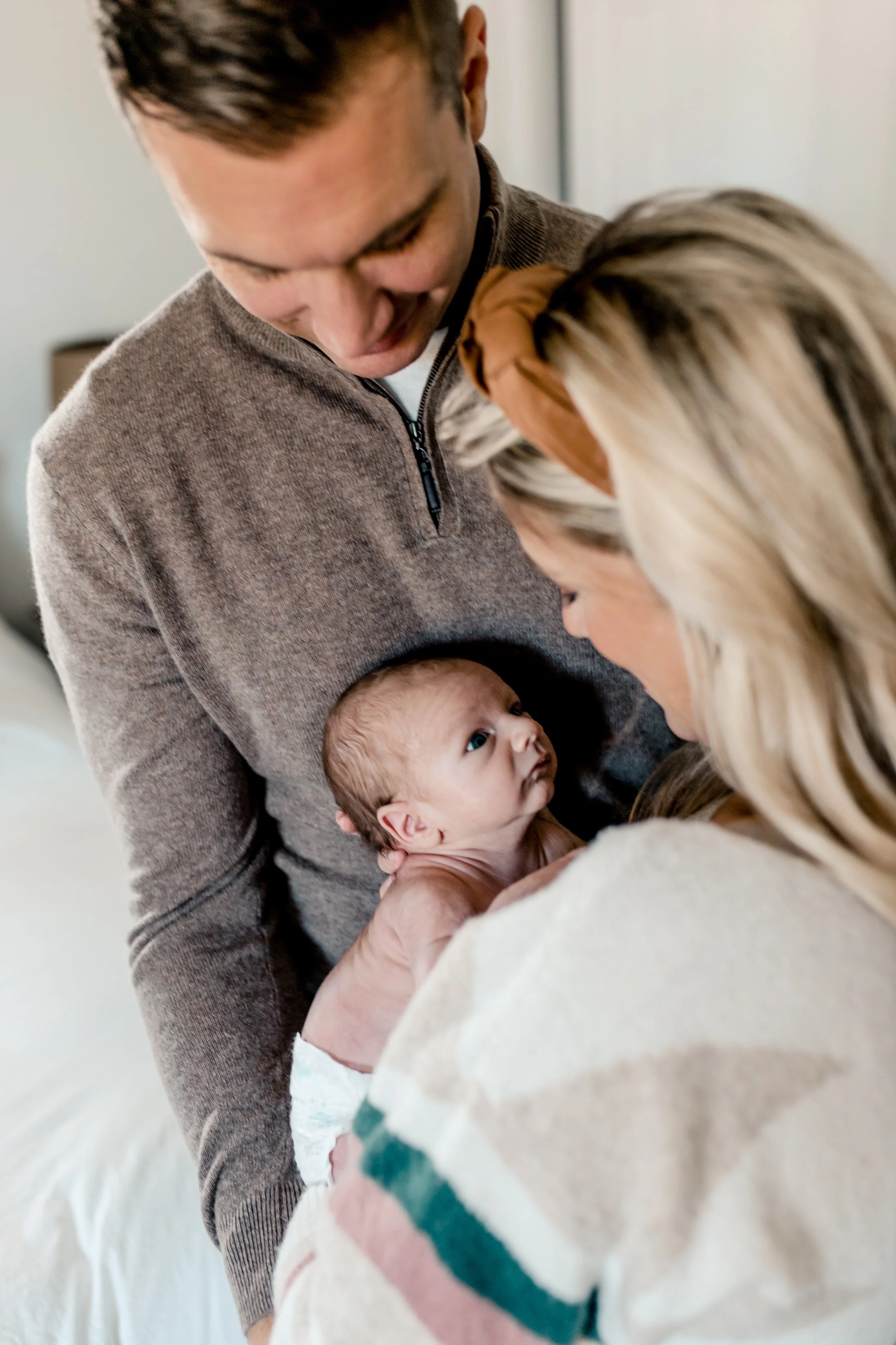 In home newborn photographer - Newport RI