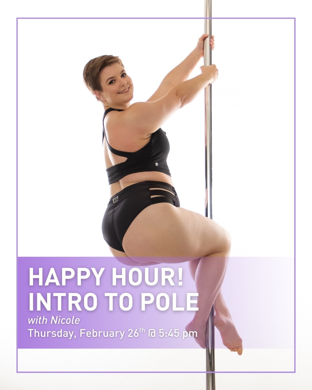 *Happy Hour!* Intro to Pole is made specifically for humans who have NEVER touched a pole before but are so curious about it, at half the price of a drop in class! Join Nicole (@peppermintpattypole) on Thursday, February 26th at 5:45 pm.

 #sfpoleand