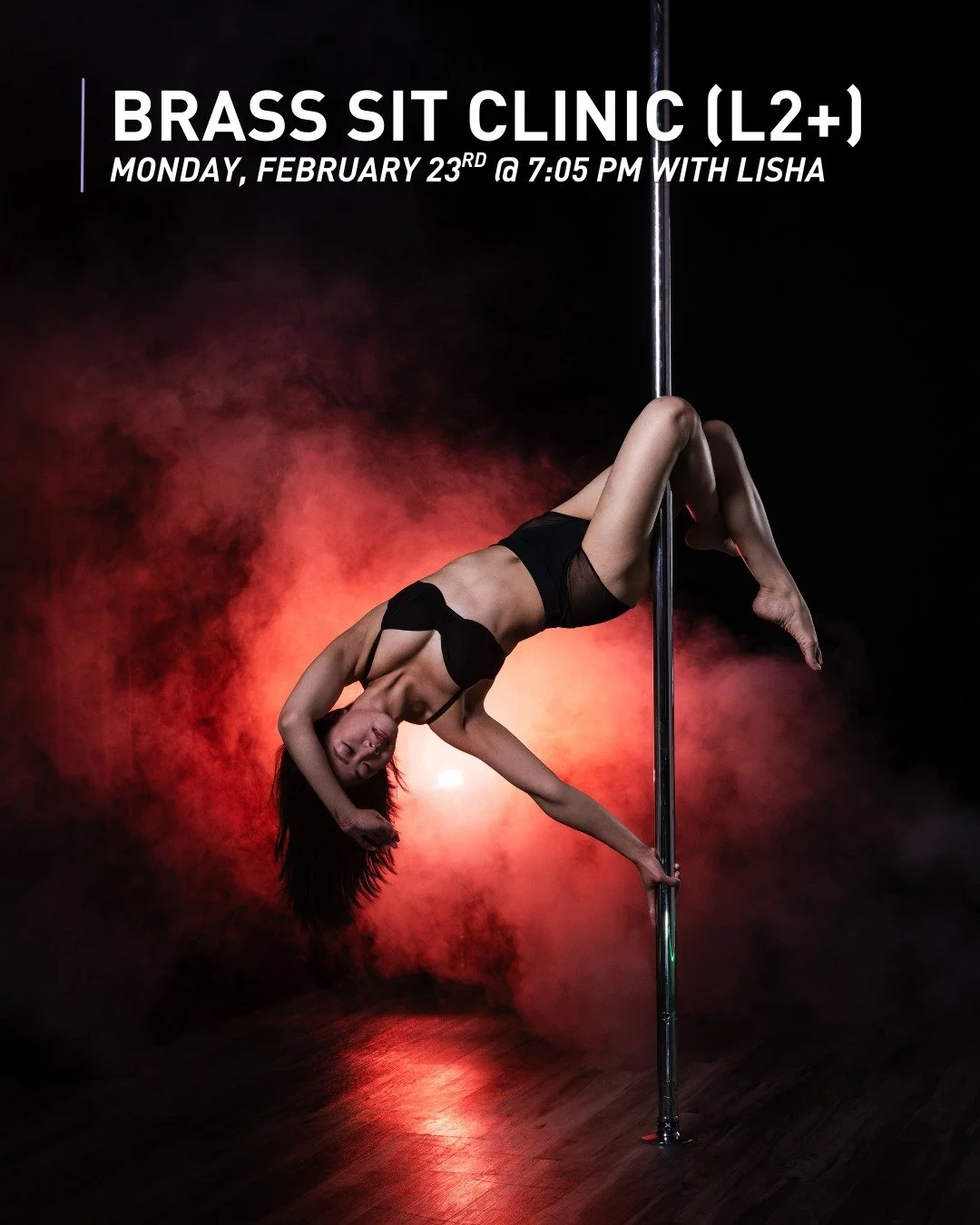 Working on getting comfortable in their brass sits? Join Lisha (@poleleesh) on Monday, February 23rd at 7:05 pm for this Brass Sit Clinic (L2+)!

 #sfpoleanddance #poleanddancestudios #poledancersofig #bayareapole #sfpoledance