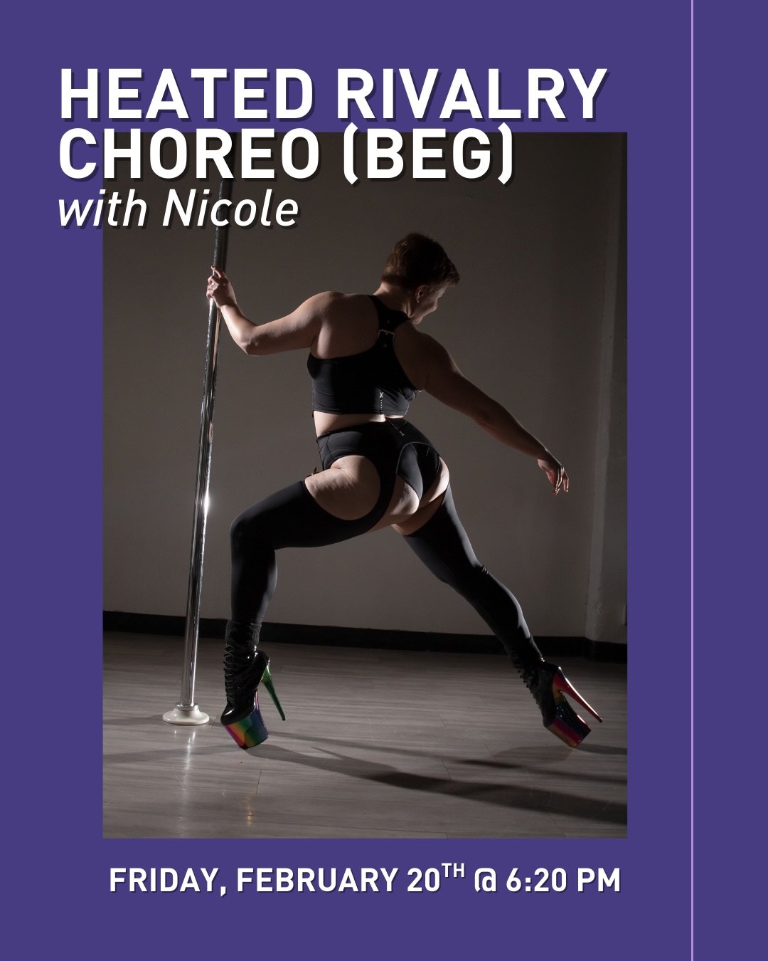 Obsessed with the hit HBO series Heated Rivalry? Us too! Join Nicole (@peppermintpattypole) on Friday, February 20th at 6:20 pm to come channel your inner yearning in this pop-up choreo class to &ldquo;All the Things You Said&rdquo; from the show&rsq