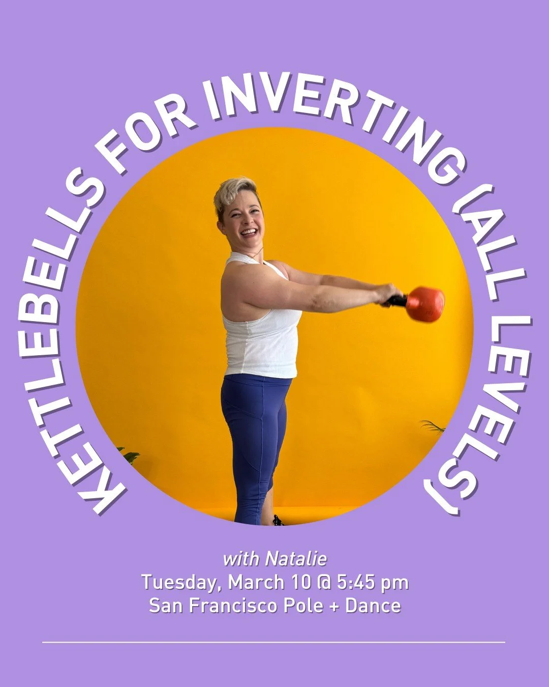 Build strength for cleaner inverts and stronger shoulder mounts! Join Natalie (@barbellblondie) on Tuesday, March 10th at 5:45 pm.

 #sfpoleanddance #poleanddancestudios #poledancersofig #bayareapole #sfpoledance
