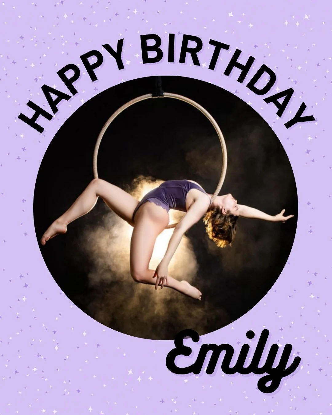 Happy Birthday to our newest Lyra instructor, @bendy.em ✨ Your contortion artistry and strength are absolutely mesmerizing, and we&rsquo;re so lucky to have you on our team. We can&rsquo;t wait to take your bendy Lyra classes! 🩵🎈