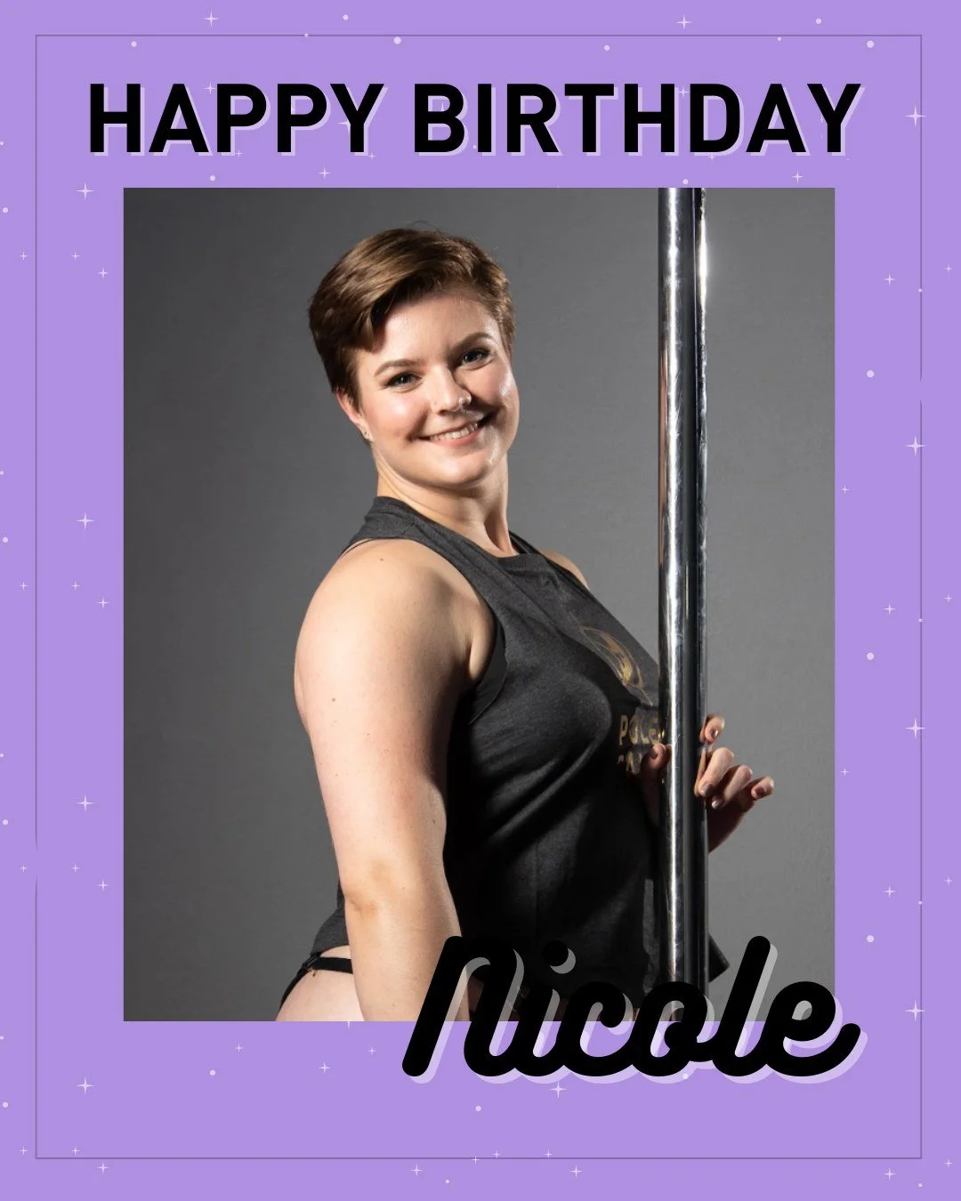 Happy Birthday @peppermintpattypole! 💜 Your classes are a space where people feel safe, supported, and empowered to grow. Our community is better because of you. Wishing you a year that gives back all the magic you share! ✨
