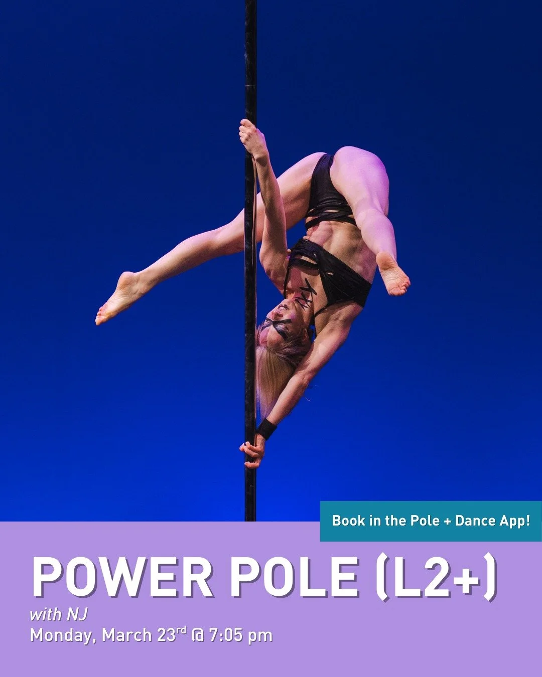 Move beyond just tips and tricks and develop a deeper understanding of Power Pole mechanics through safer conditioning drills and scalable sequences with NJ (@kiing_nj) on Monday, March 23rd at 7:05 pm!

 #sfpoleanddance #poleanddancestudios #poledan