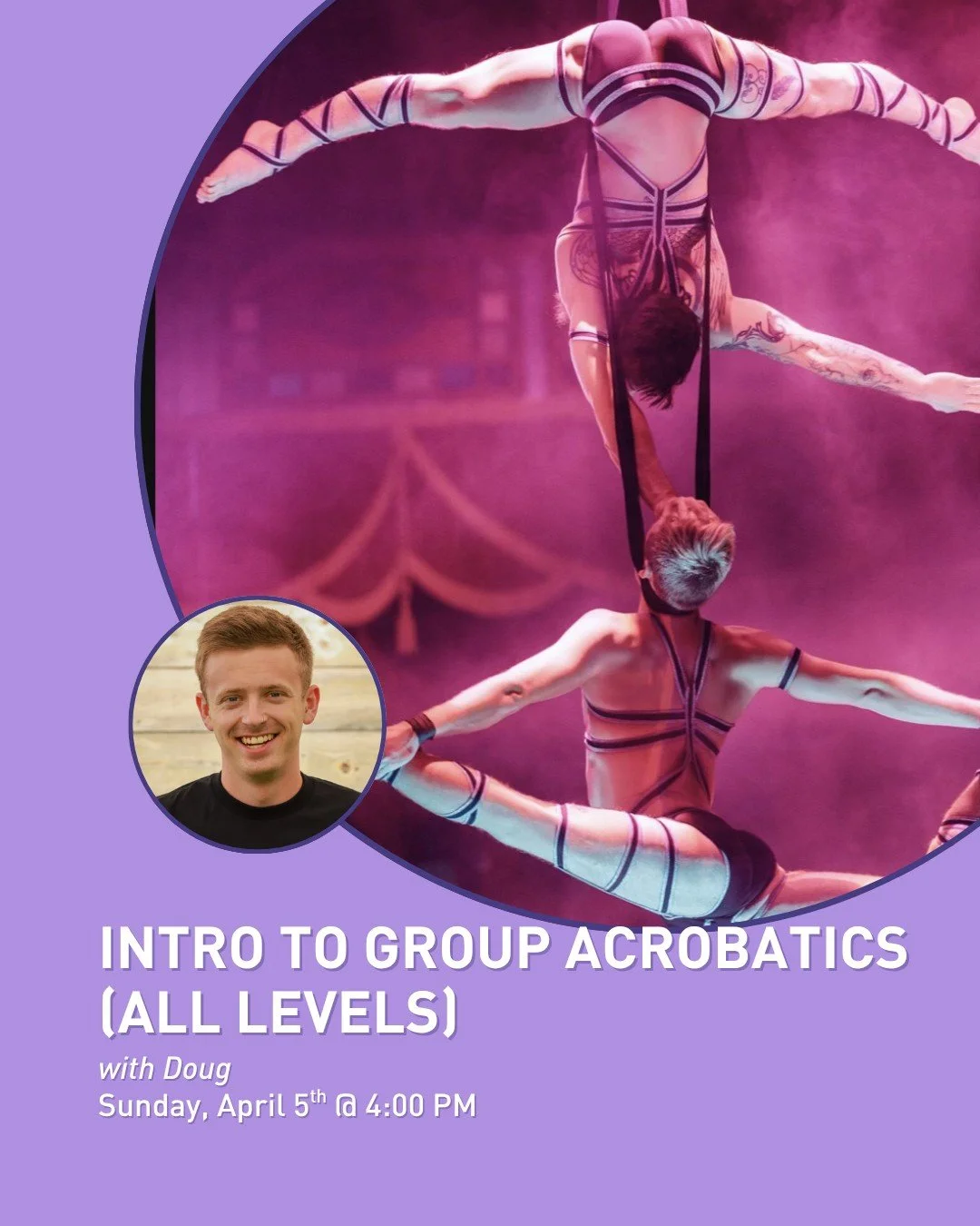 Two-highs, banquine and pyramids, oh my! Grab a partner and join Doug (@dougcircus) on Sunday, April 5th at 4:00 pm for this Intro to Group Acrobatics (All Levels) intensive.

 #sfpoleanddance #poleanddancestudios #poledancersofig #bayareapole #sfpol