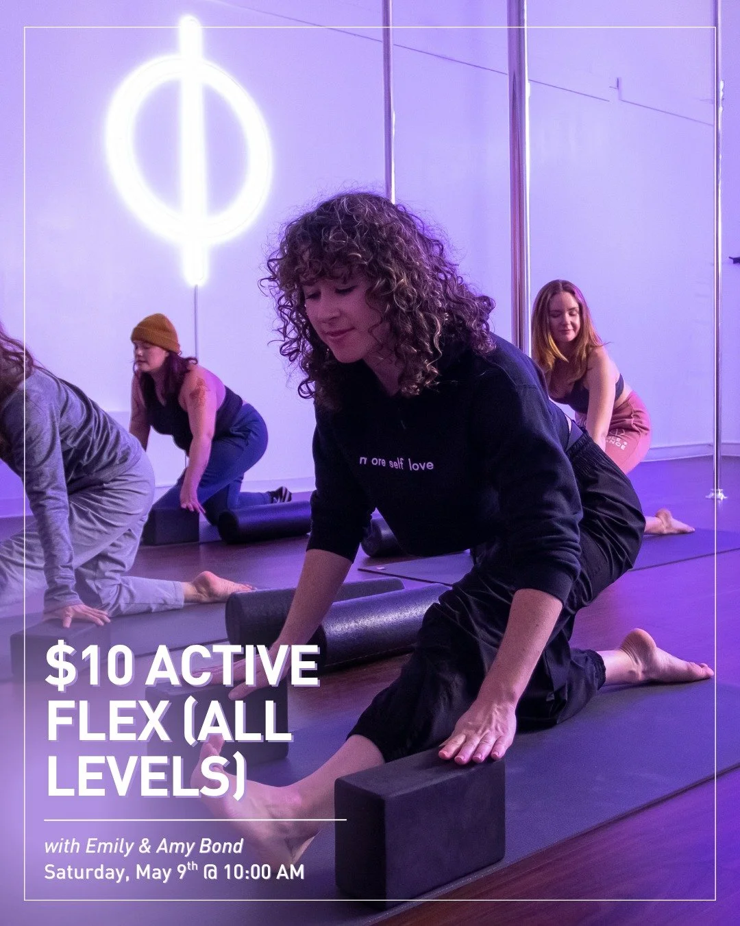 Bargain alert!!! 🚨 Join Emily (@bendy.em) and Amy Bond (@amysunshine007) for this $10 Active Flex (All Levels) on Saturday, May 9th at 10:00 am.

#sfpoleanddance #poleanddancestudios #poledancersofig #bayareapole #sfpoledance