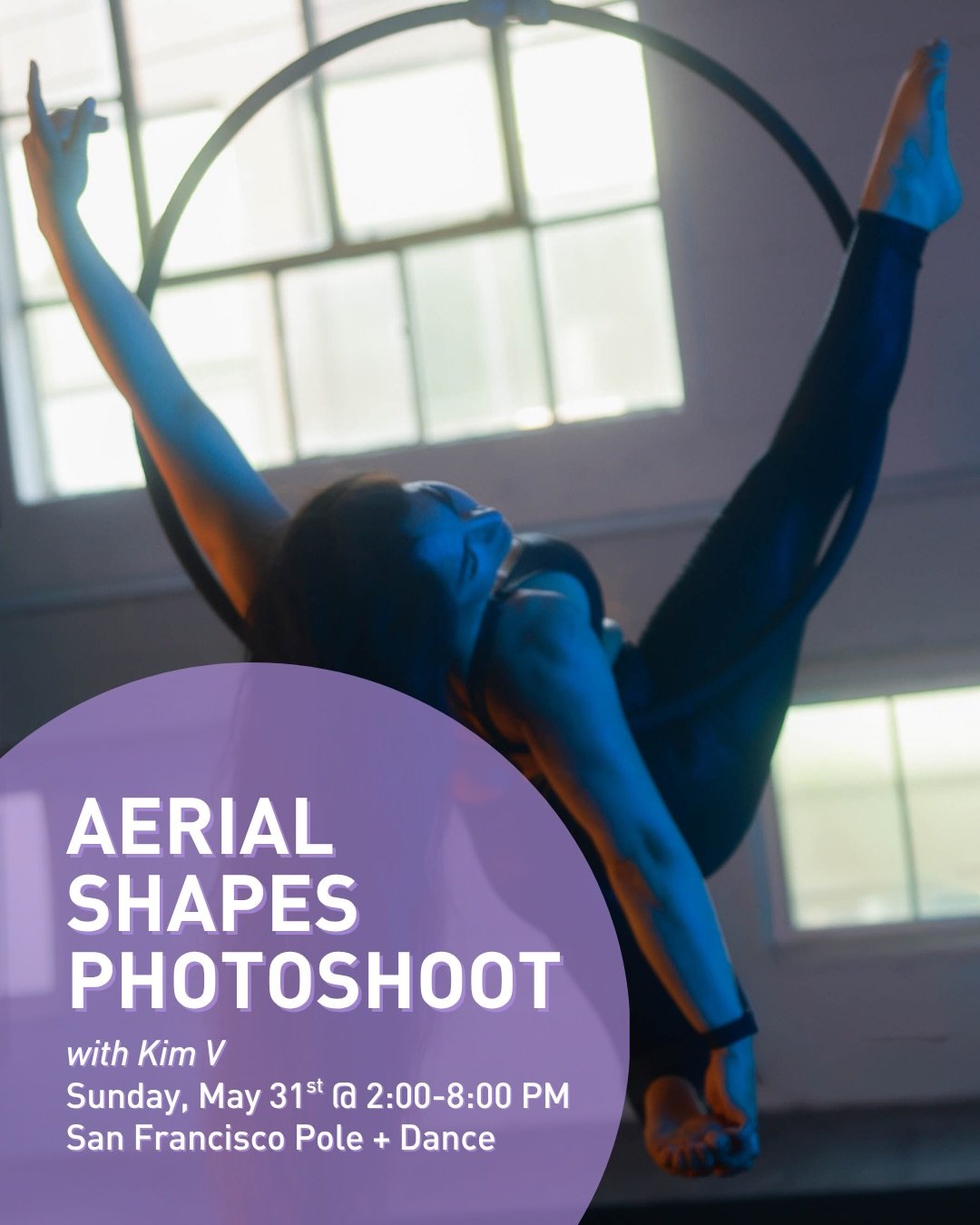 Step into a space where your body becomes composition.

Aerial Shapes is a movement-focused photoshoot centered on form, lines, suspension, and expression. This session is about how your body moves through space &mdash; the curves, the extensions, th