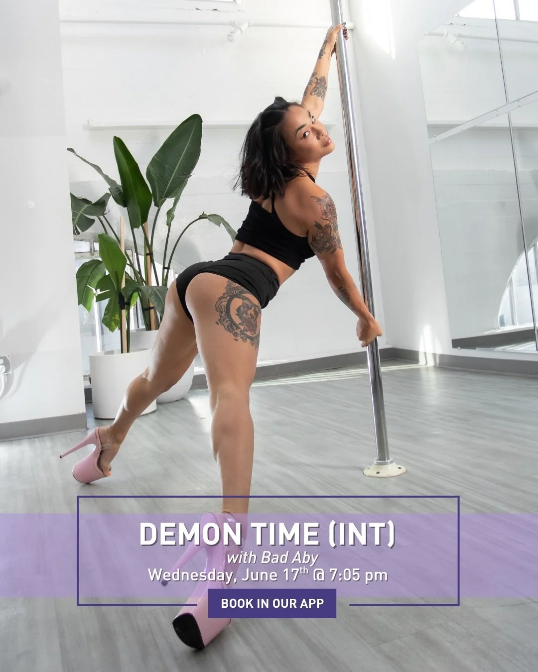 Get into Demon Time with Bad Aby (@badaby) on Wednesday, June 17th at 7:05. 

This class aims to get dancers out of their heads and fully into their bodies, immersing themselves in the music while discovering a different side of themselves. Class is 