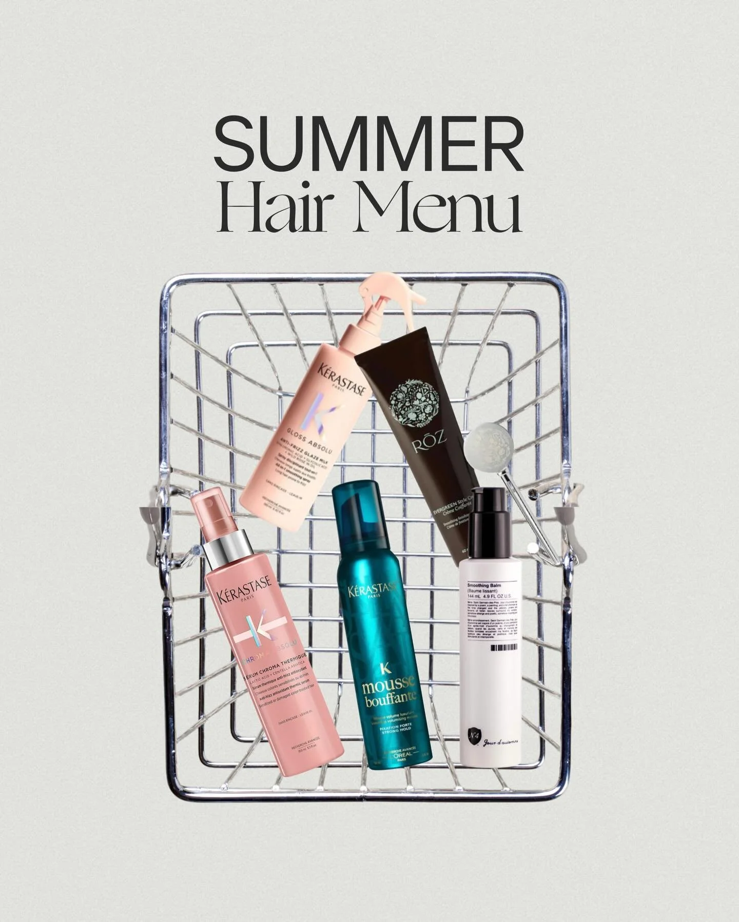 Are you wanting to make all of your hair goals come to life this summer?

We have the perfect products for every hair goal to keep your hair healthy all summer long! ☀️Products are available at all three locations, in salon only. 

#hairsalon #summer