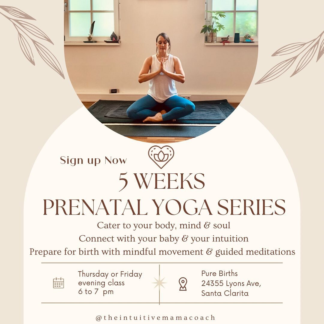 ✨New Prenatal Yoga Class Dates ✨

Come and join my 5 weeks prenatal yoga class series, taking place at the birth center @purebirths 🤗

My prenatal yoga class is more than just a way to stay active during your pregnancy. It&rsquo;s an invitation to e