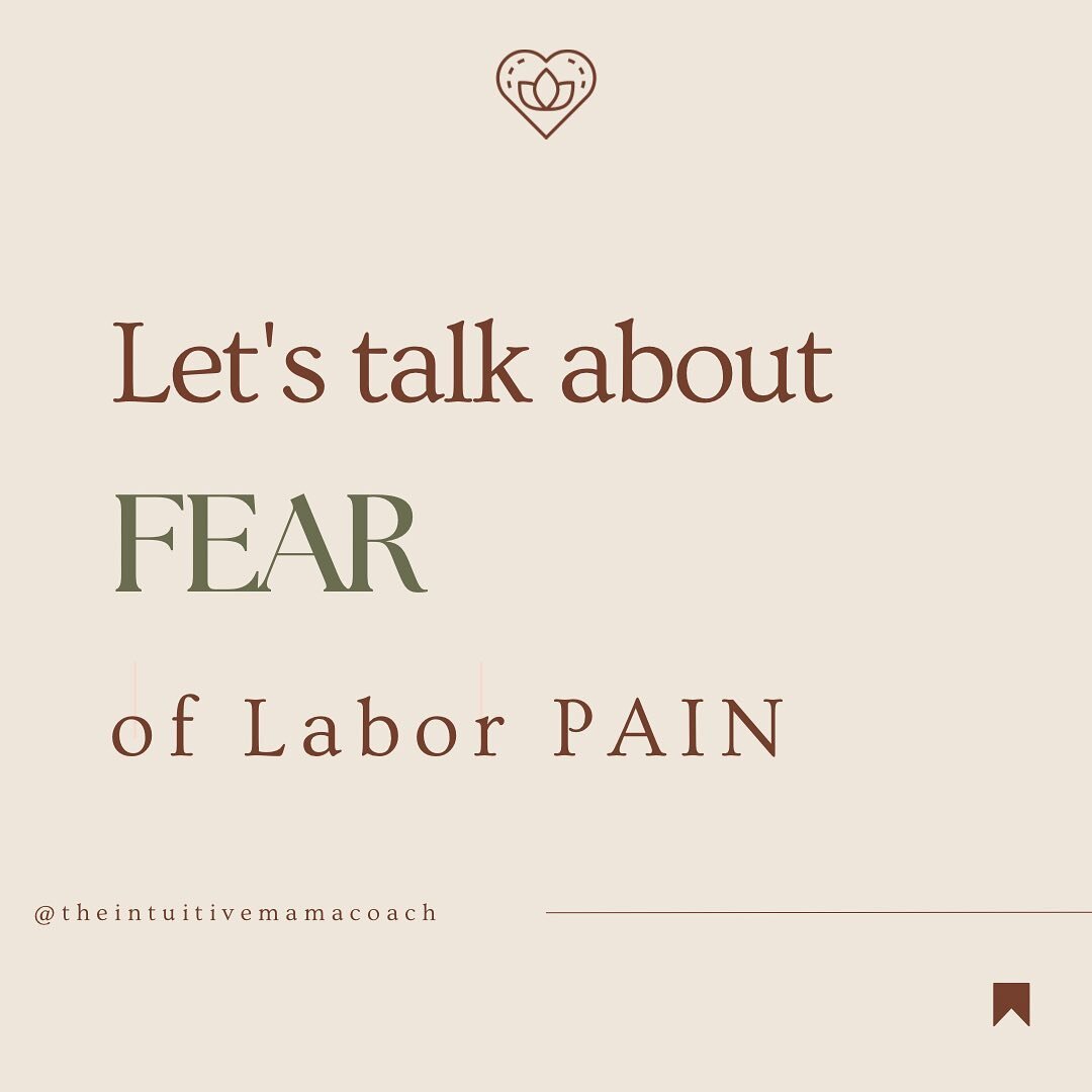 There is a difference between pain and suffering ‼️

Pain is an unpleasant physical and mental experience. Suffering on the other hand is an emotional reaction to a sensation that can create trauma. 

Being scared of the pain of labor contractions is