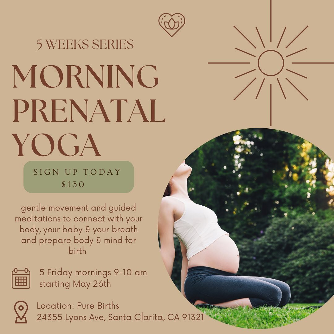 ☀️ NEW morning prenatal yoga series
Sign up today and start your day with gentle and mindful yoga asanas, perfectly tailored to the needs of your beautiful pregnant body

🌻one hour just for you and your baby to connect, bond and relax deeply
💕stren