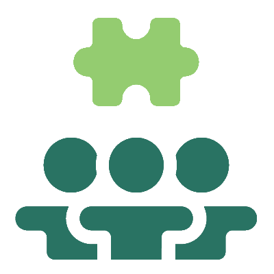 Leader-led team activities icon