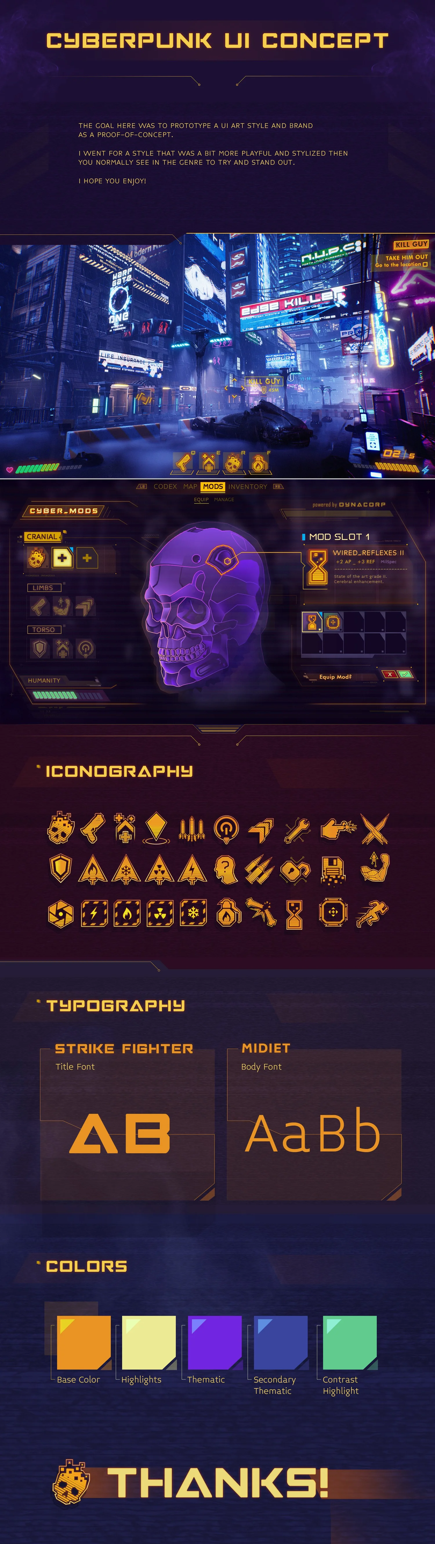 Cyberpunk UI — Richard Thomas | Art & Design